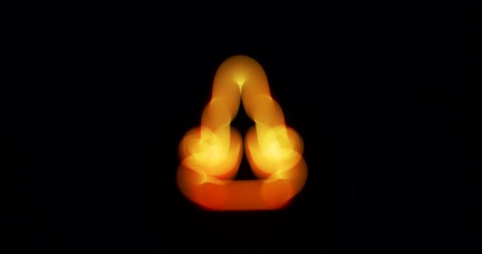 A creative, blurred background. Audio effects. Stylish 3D Abstract Animation.
