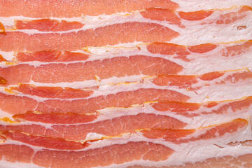 meat slicing close-up as background. top view