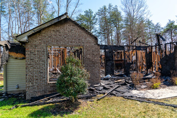 House Damaged By Fire