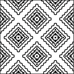  Geometric vector pattern with triangular elements. Seamless abstract ornament for wallpapers and 
backgrounds. Black and white colors.