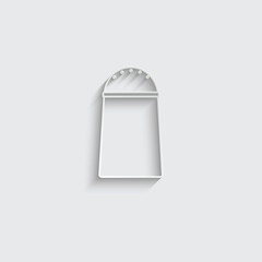 paper  Salt Shaker icon vector sign