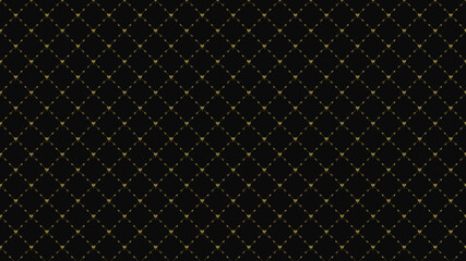 abstract seamless mini golden heart pattern on black color background