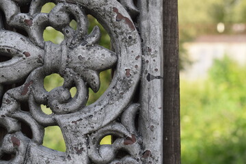 stone cross in the park