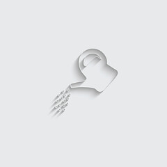 paper Watering can - icon vector