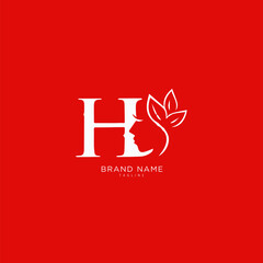 Alphabet H, HH logo design, favicon, monogram, icon, premium business typeface.