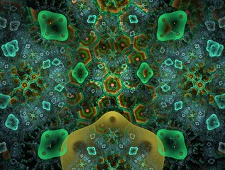 Imaginatory fractal background generated Image