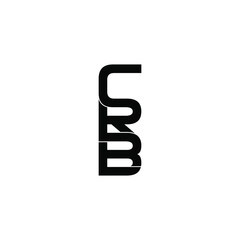 crb letter original monogram logo design