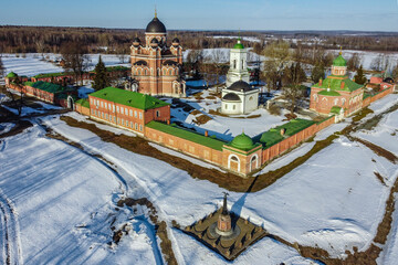 Russia, Borodino, Spaso-Borodinsky monastery.