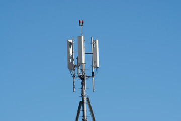 Cellular transmitters on top of building