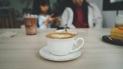 cup of coffee with milk