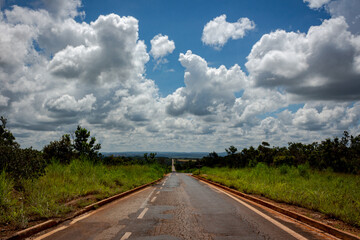 Highway MG 190, clover of Douradoquara, municipality of Abadia dos Dourados, state of Minas Gerais, Brazil 