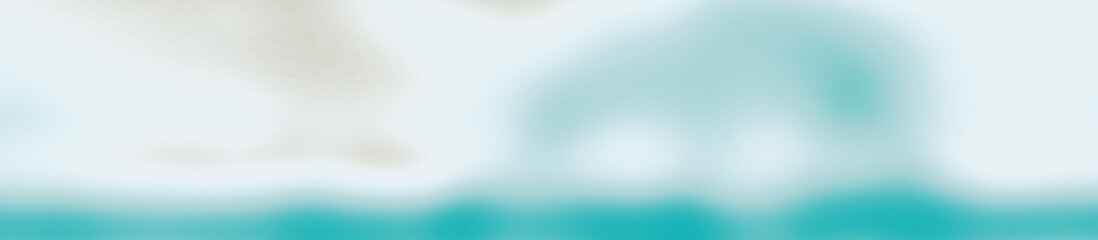 abstract blurred turquoise, blue, white and khaki colors background for design