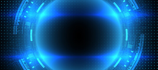 echnology background, color and waves of the future.