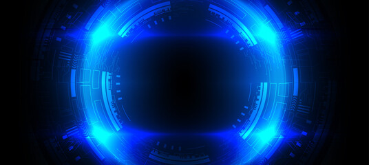 echnology background, color and waves of the future.