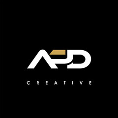 APD Letter Initial Logo Design Template Vector Illustration - obrazy, fototapety, plakaty