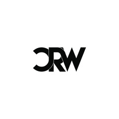 crw letter original monogram logo design