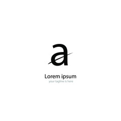 letter A elegant logo Concept, minimalist style