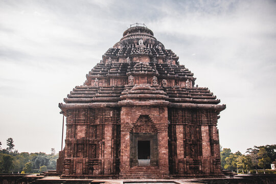 General view of the ancient Konark Sun Temple in Orissa, India