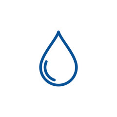 Icono de gota de agua de lluvia - obrazy, fototapety, plakaty