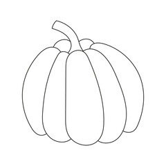 Isolated pumpkin on white.