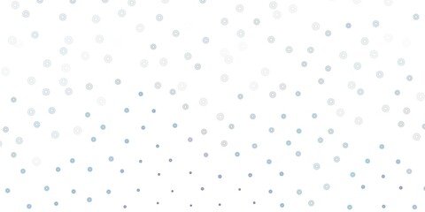 Light gray vector doodle background with flowers.