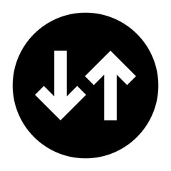 sort up down arrow icon vector