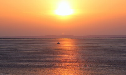 Sunrise over Frozen Lake Superior