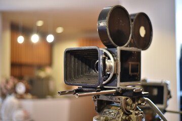 vintage movie camera