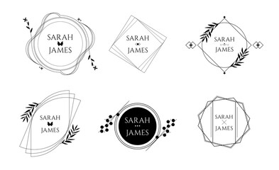 シンプルなフレーム。タイトルやロゴに