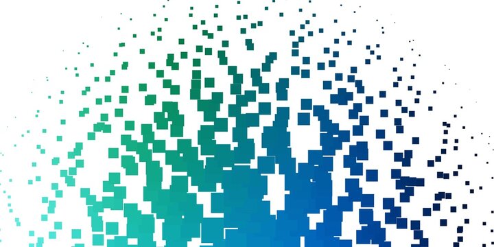 Light Blue, Green vector pattern in square style.