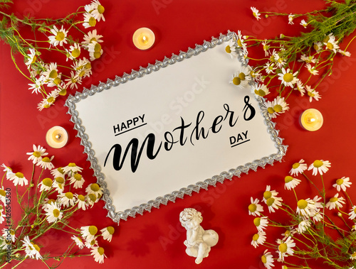Happy mother's day! Flat Lay, Banner, Congratulations on Mother's Day