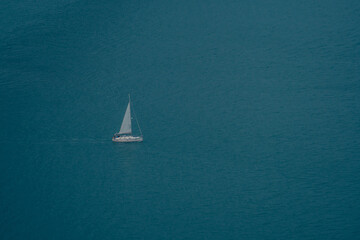 sailboat in the river of lisbon