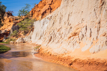Fairy stream among the red dunes, Muine, Vietnam
