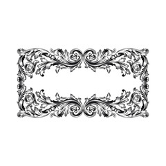 Decorative frames. Retro ornamental frame, vintage rectangle ornaments and ornate border. Decorative wedding frames, antique museum picture borders or deco devider. Isolated icons vector set