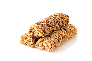 muesli bars isolated on white background
