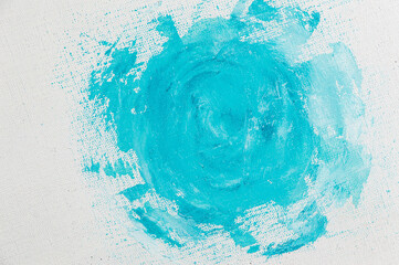 creative background, stain of colored primer rubbed on the surface of a linen canvas, temporary...