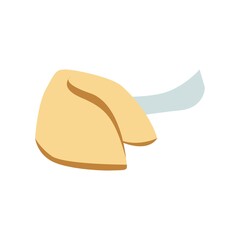 fortune cookie isolated on white