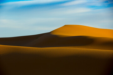 Fototapeta na wymiar Sand dunes in Sahara desert