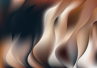 Obraz na płótnie Canvas Dark Brown Abstract Vertical Wave Background