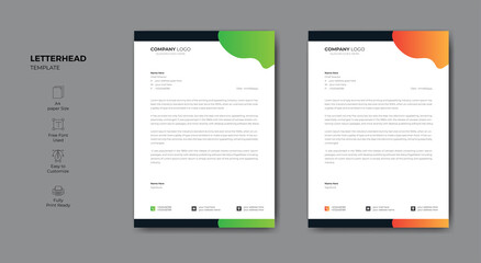 Clean and modern letterhead design.