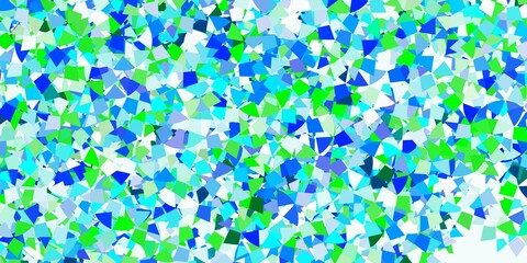 Light blue vector background with triangles.