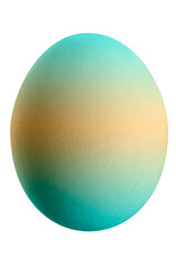 Large picture of an easter egg with rainbow colors.