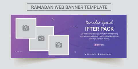 banner template for Ramadan. web banner Ramadan template design. Ramadan web banners.