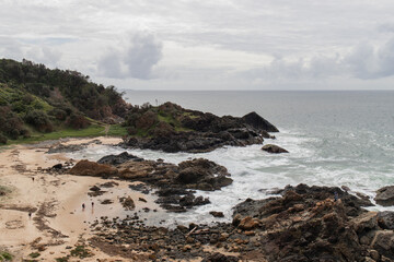 Obraz premium Rocky small beach at Port Macquarie, NSW, Australia.