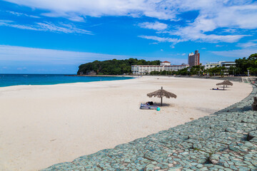 Shirahama Beach in Wakayama Prefecture, Kansai, Japan.