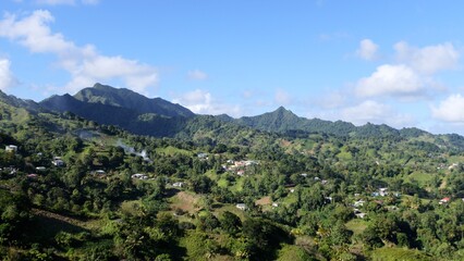 viewpoint in the rainforest (seen in Saint Vincent and the Grenadines)