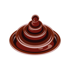 melted chocolate isolated