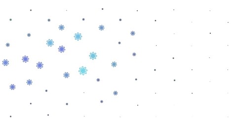 Light Blue, Green vector natural artwork with flowers.