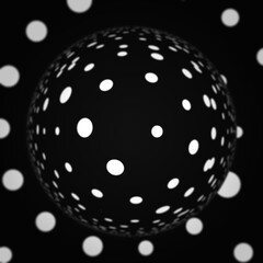 black and white sphere