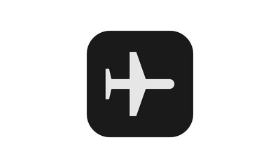 Fototapeta premium Airplane mode symbol icon